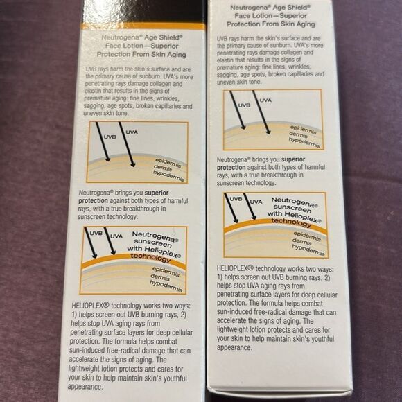 Neutrogena bundle of 2 Age Shield Face Sunscreen SPF 70 - Picture 9 of 10